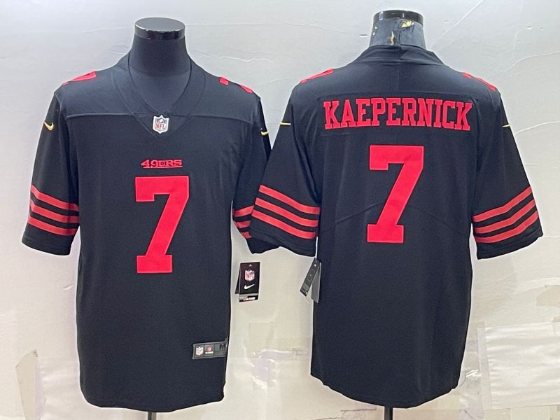 Men San Francisco 49ers #7 Kaepernick Black Nike Vapor Limited 2022 NFL Jersey->san francisco 49ers->NFL Jersey